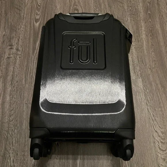 FUL x Disney Mickey Mouse Black Carry-On Spinner Suitcase Hard Luggage 21